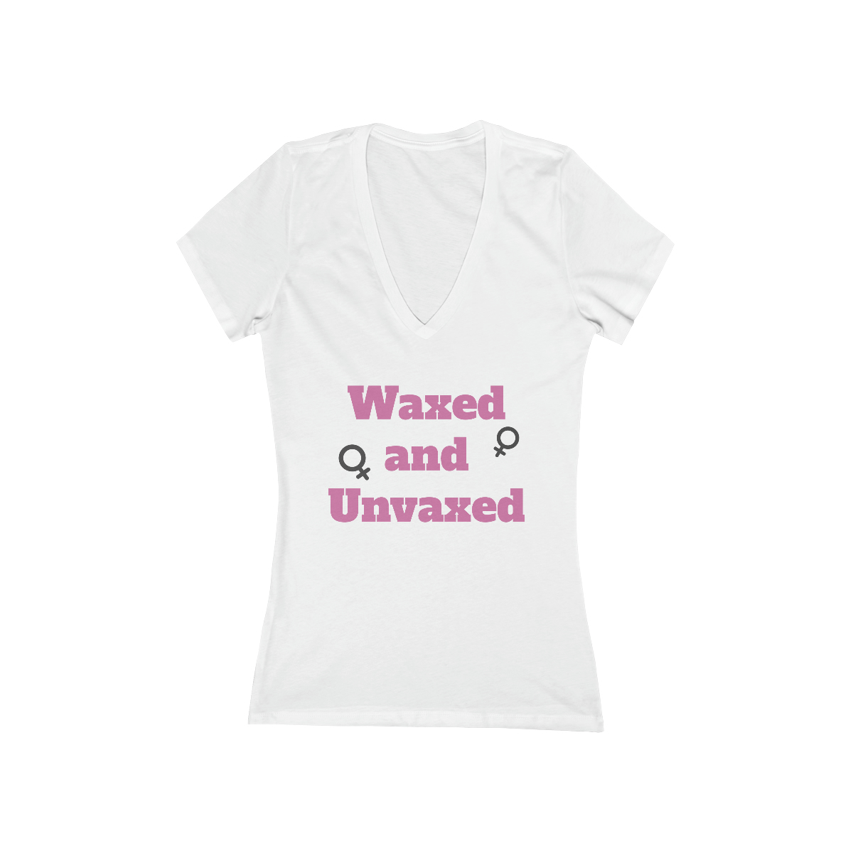Waxed Women's Jersey Short Sleeve Deep V-Neck Tee - Freedom Loving American